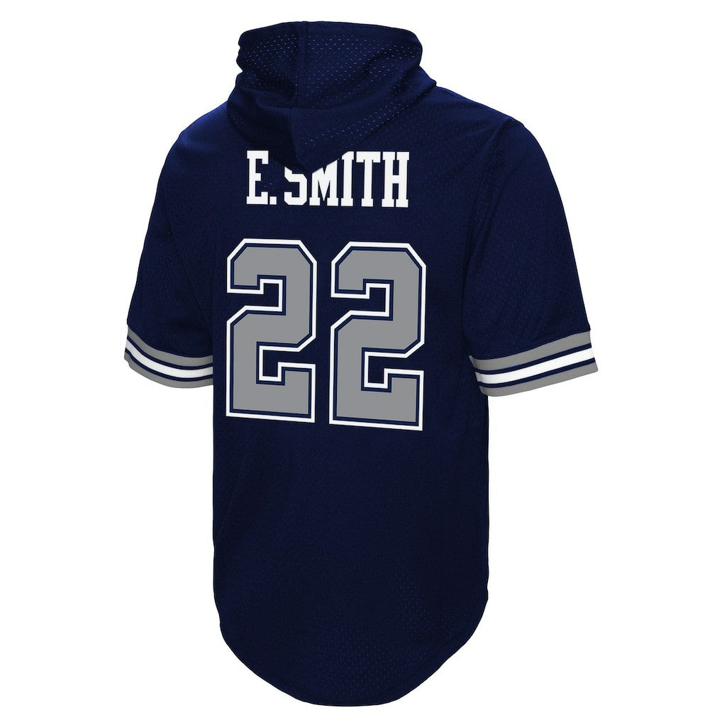 NFL Dallas Cowboys Emmitt Smith  Retired Player Mesh Name & Number Hoodie T-Shirt
