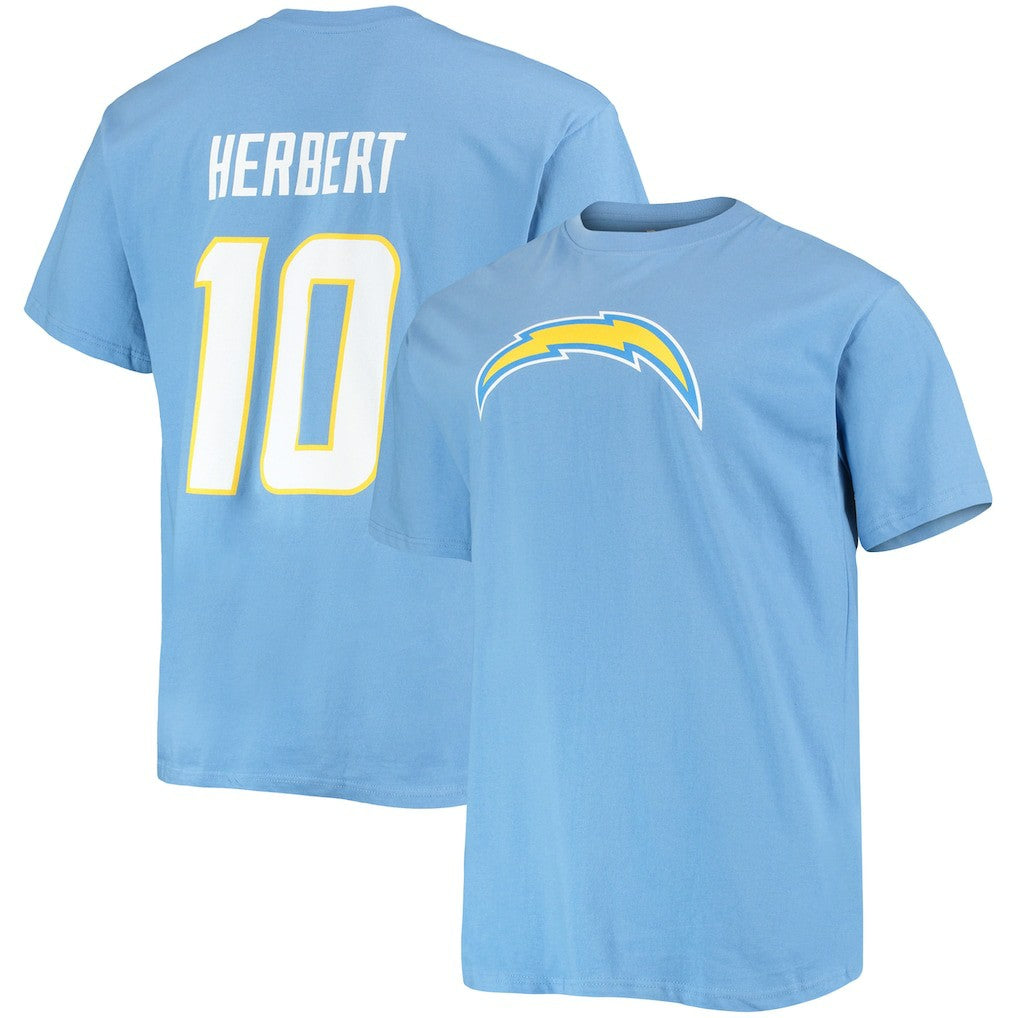 NFL Los Angeles Chargers Justin Herbert  Big & Tall Player Name & Number T-Shirt