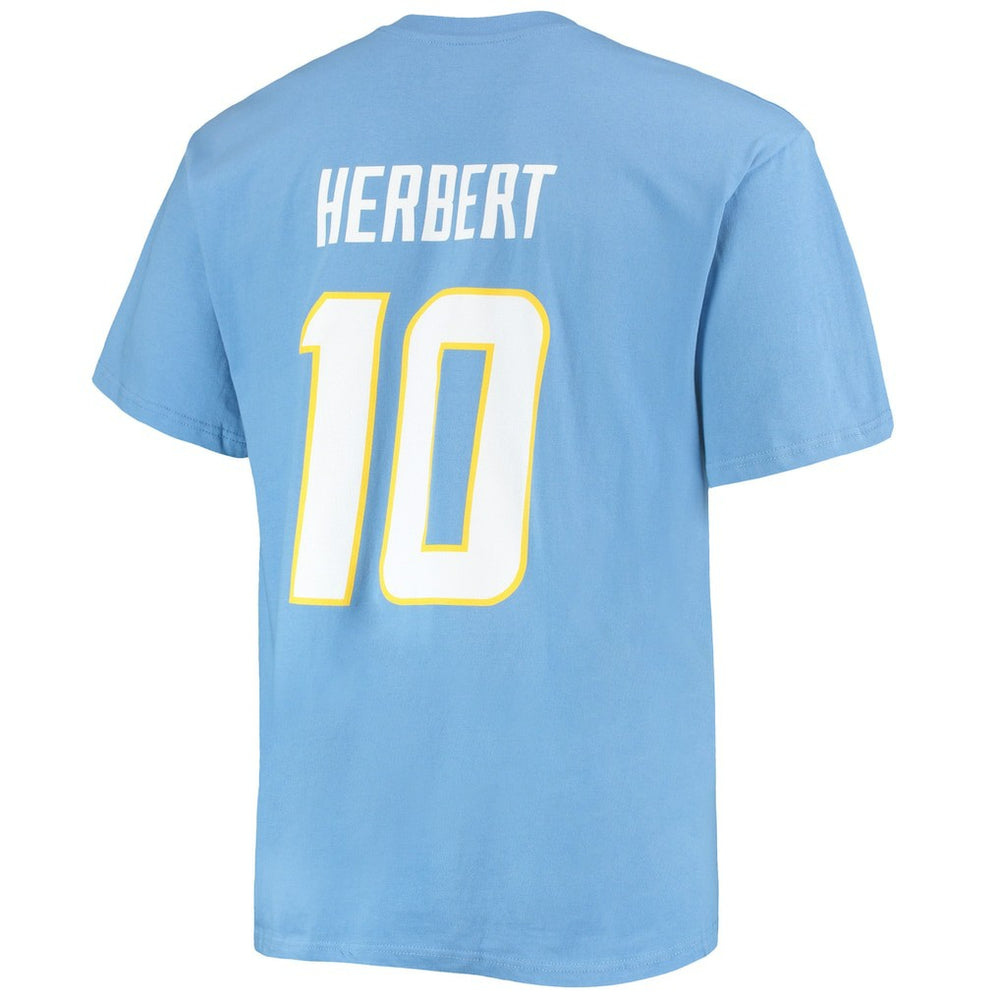 NFL Los Angeles Chargers Justin Herbert  Big & Tall Player Name & Number T-Shirt