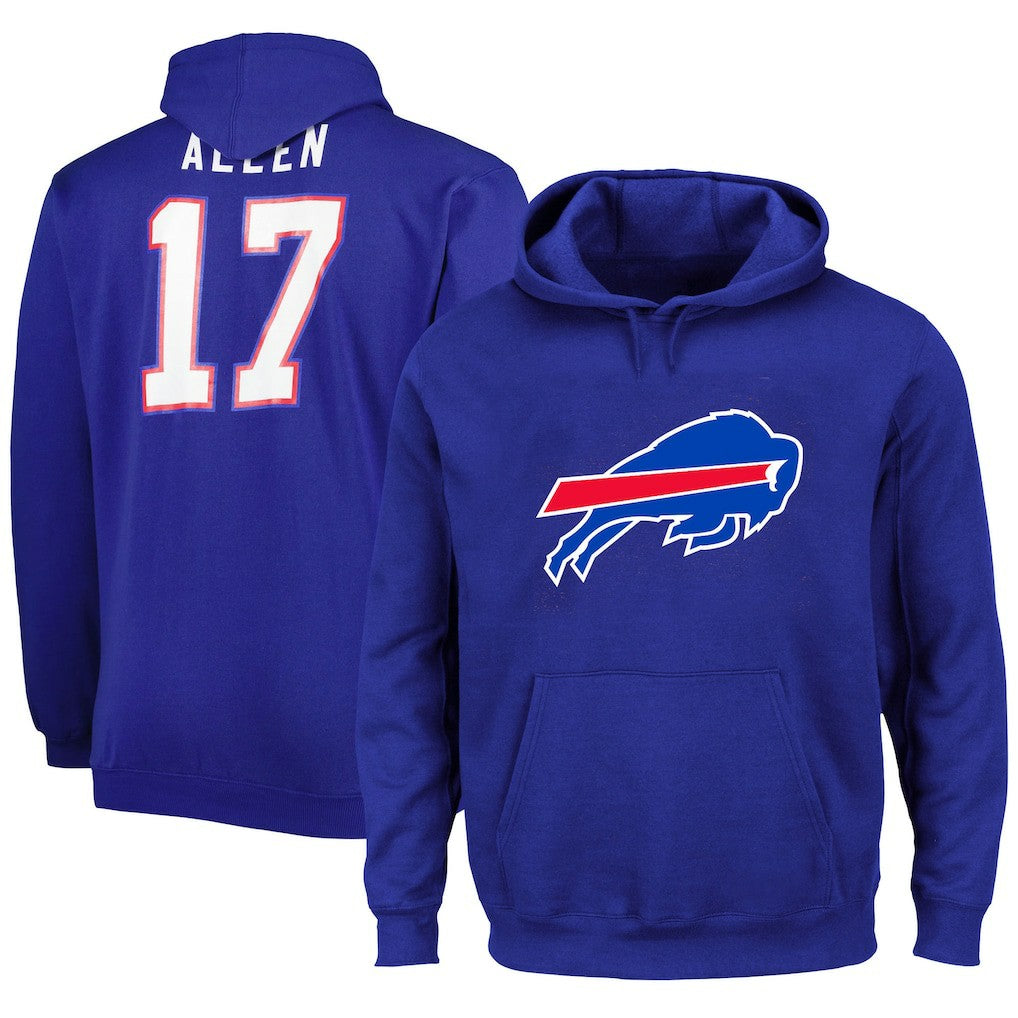 NFL Buffalo Bills Josh Allen  Big & Tall Fleece Name & Number Pullover Hoodie