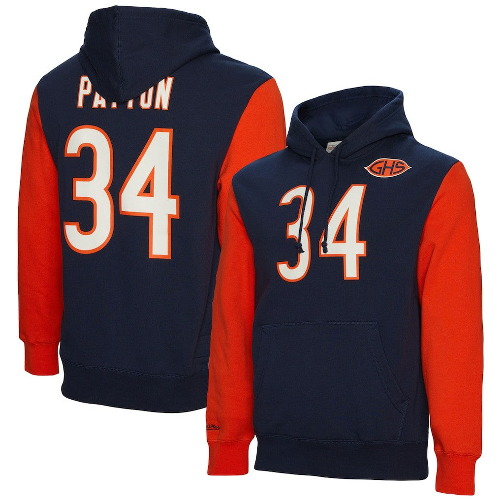 NFL Chicago Bears Walter Payton  Retired Player Name & Number Pullover Hoodie