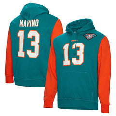 NFL Miami Dolphins Dan Marino  Retired Player Name & Number Pullover Hoodie