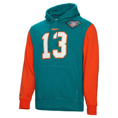 NFL Miami Dolphins Dan Marino  Retired Player Name & Number Pullover Hoodie