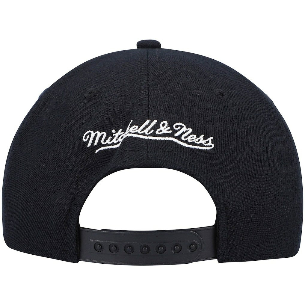 Boston Celtics Hardwood Classics Script 2.0 Snapback Hat - Black | Mitchell & Ness on sale