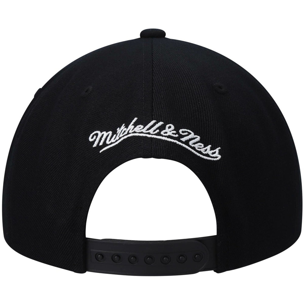 Sacramento Kings Hardwood Classics Script 2.0 Snapback Hat - Black | Mitchell & Ness outlet