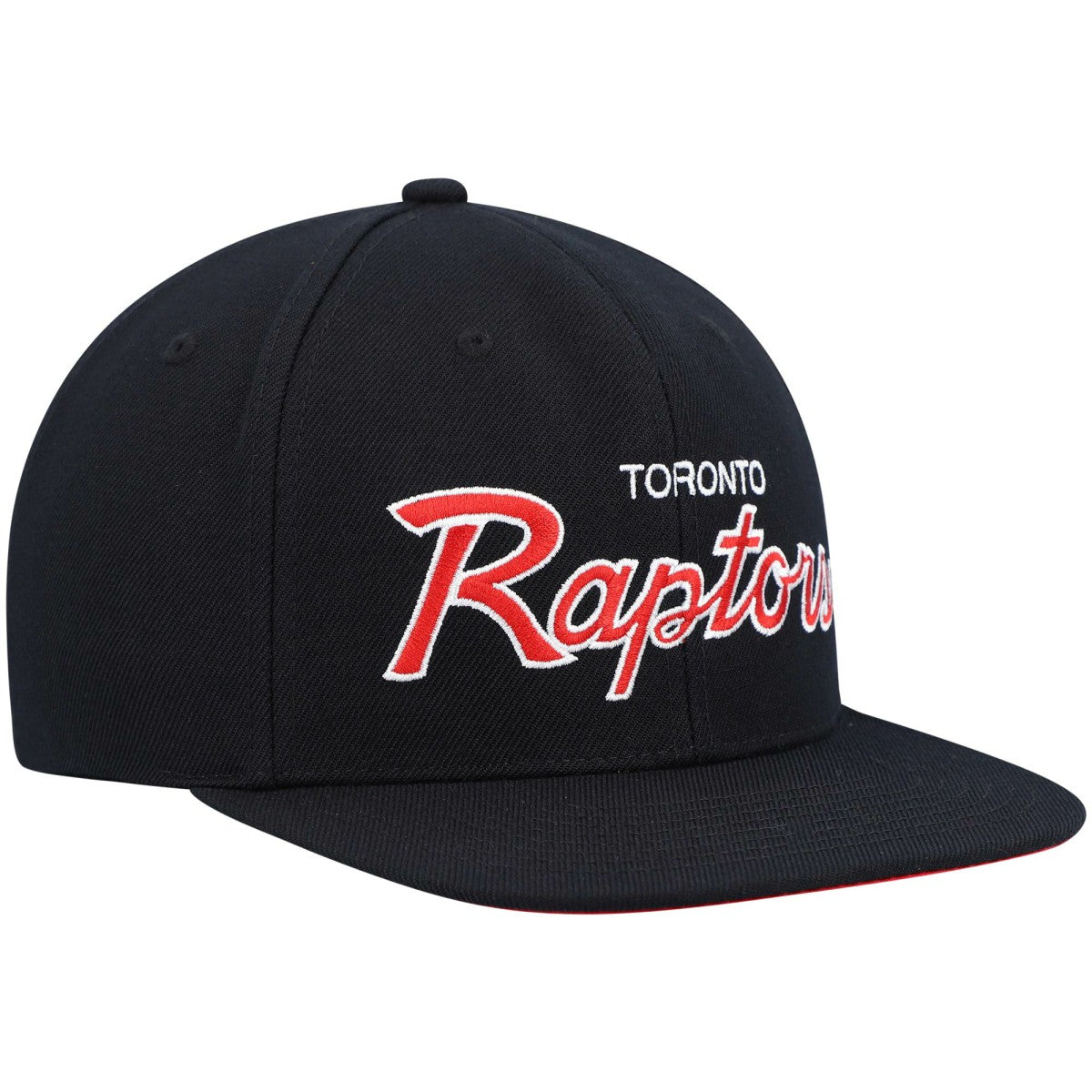 Toronto Raptors Hardwood Classics Script 2.0 Snapback Hat - Black | Mitchell & Ness outlet