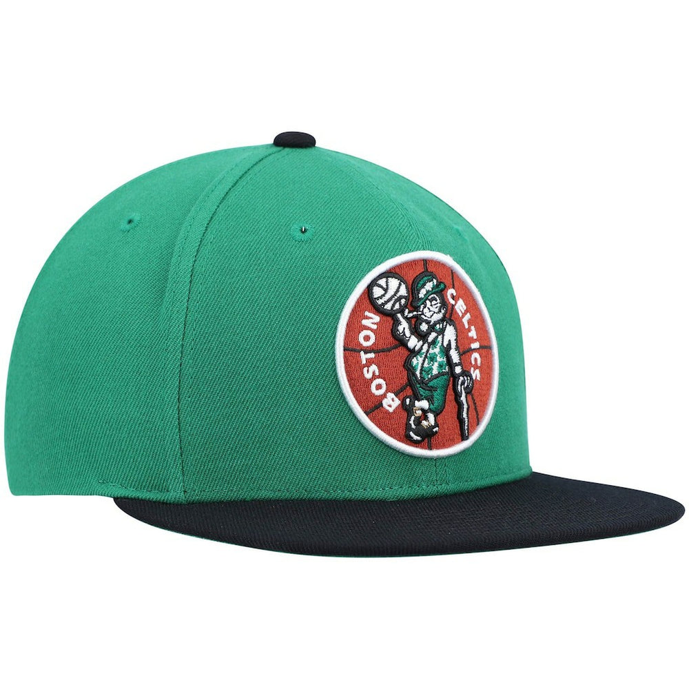 Boston Celtics Hardwood Classics Team Two-Tone 2.0 Snapback Hat - Kelly Green/Black | Mitchell & Ness outlet