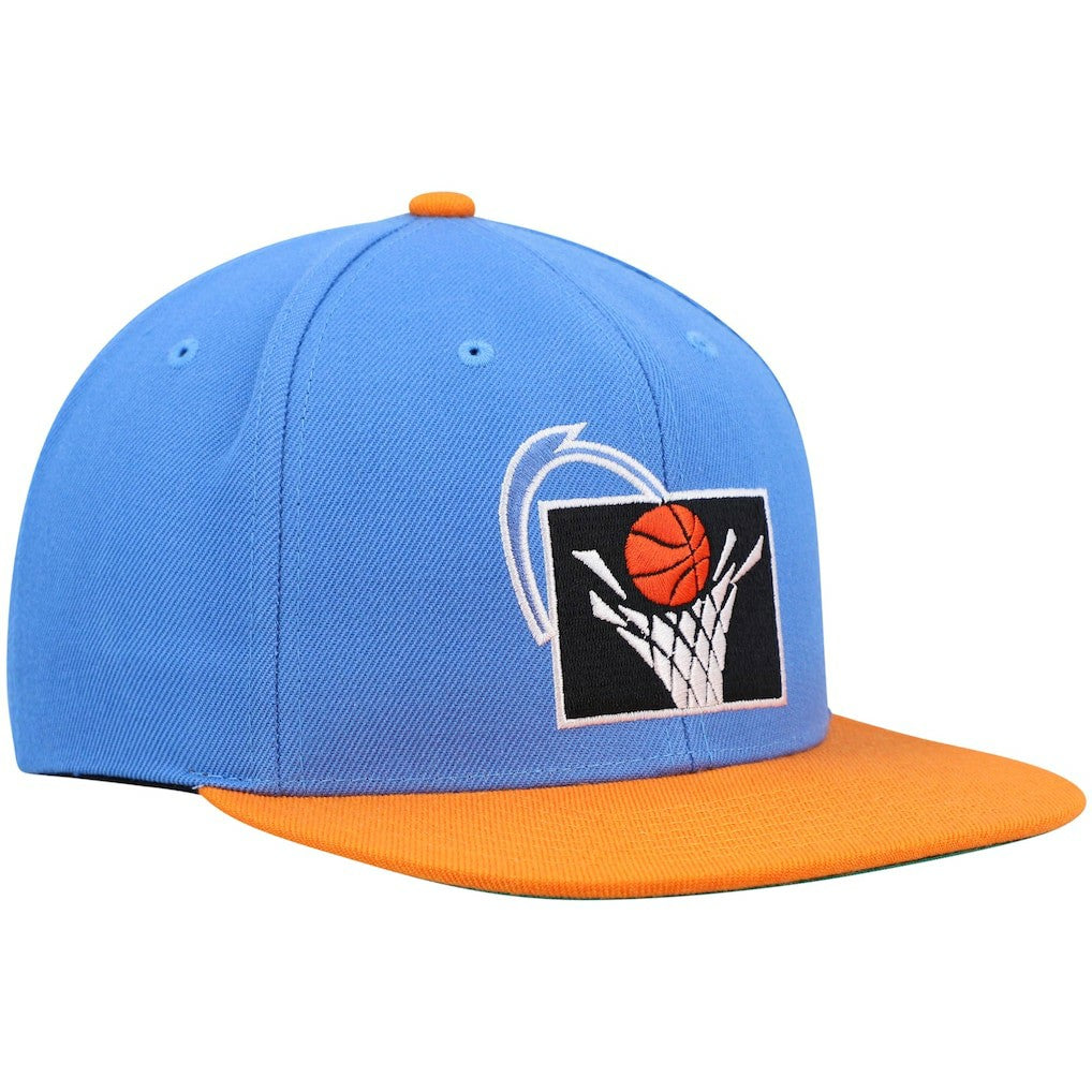 Cleveland Cavaliers Hardwood Classics Team Two-Tone 2.0 Snapback Hat sale - Blue/Orange | Mitchell & Ness cheap