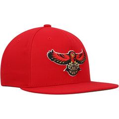 Atlanta Hawks Hardwood Classics Team Ground 2.0 Snapback Hat - Red | Mitchell & Ness sale