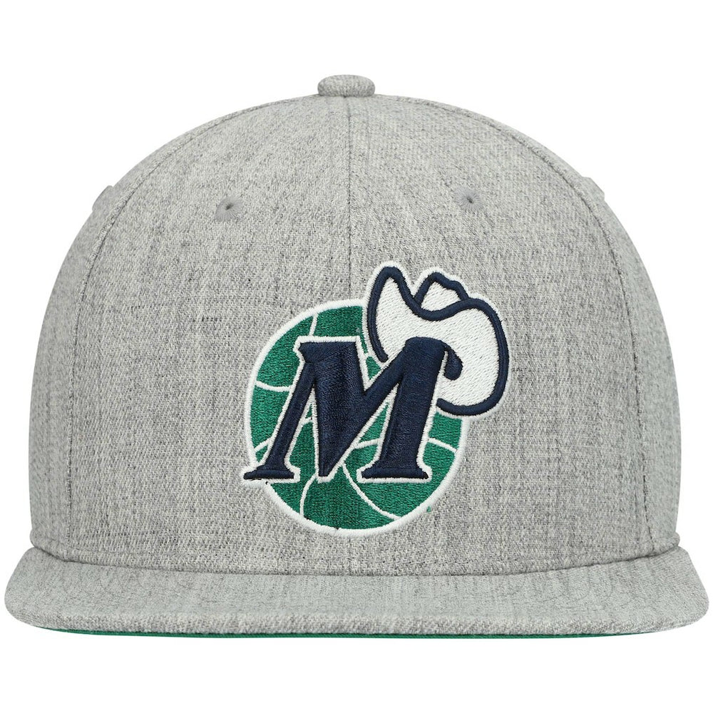 Dallas Mavericks Hardwood Classics Team 2.0 Snapback Hat sale - Heathered Gray | Mitchell & Ness on sale