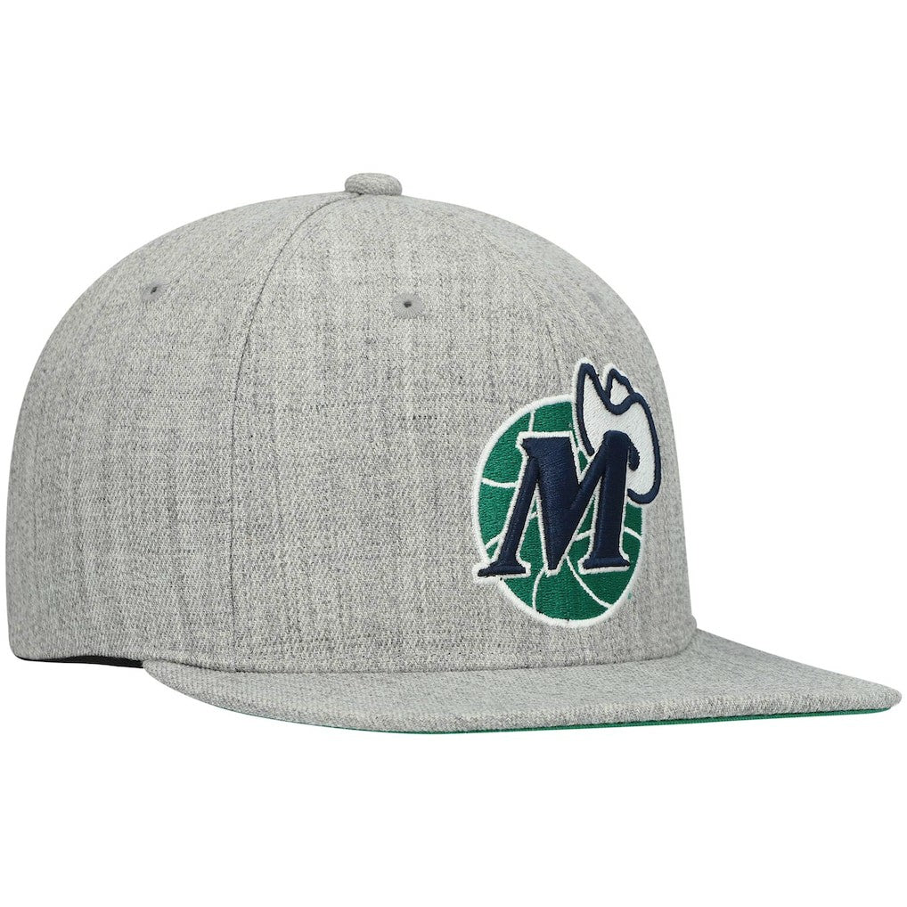 Dallas Mavericks Hardwood Classics Team 2.0 Snapback Hat sale - Heathered Gray | Mitchell & Ness on sale