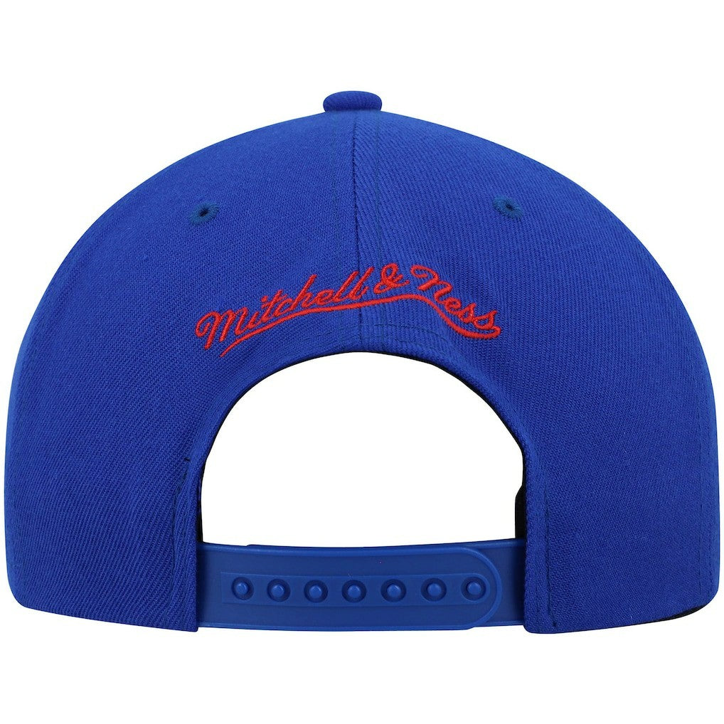 Philadelphia 76ers Team Two-Tone 2.0 Snapback Hat - Royal/Red | Mitchell & Ness sale