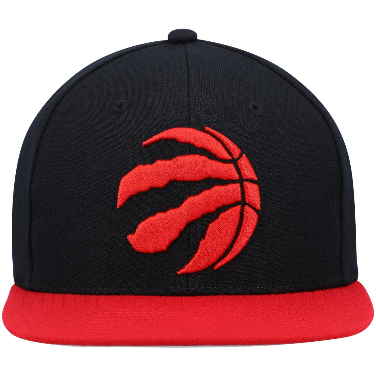 Toronto Raptors Team Two-Tone 2.0 Snapback Hat - Black/Red | Mitchell & Ness discount