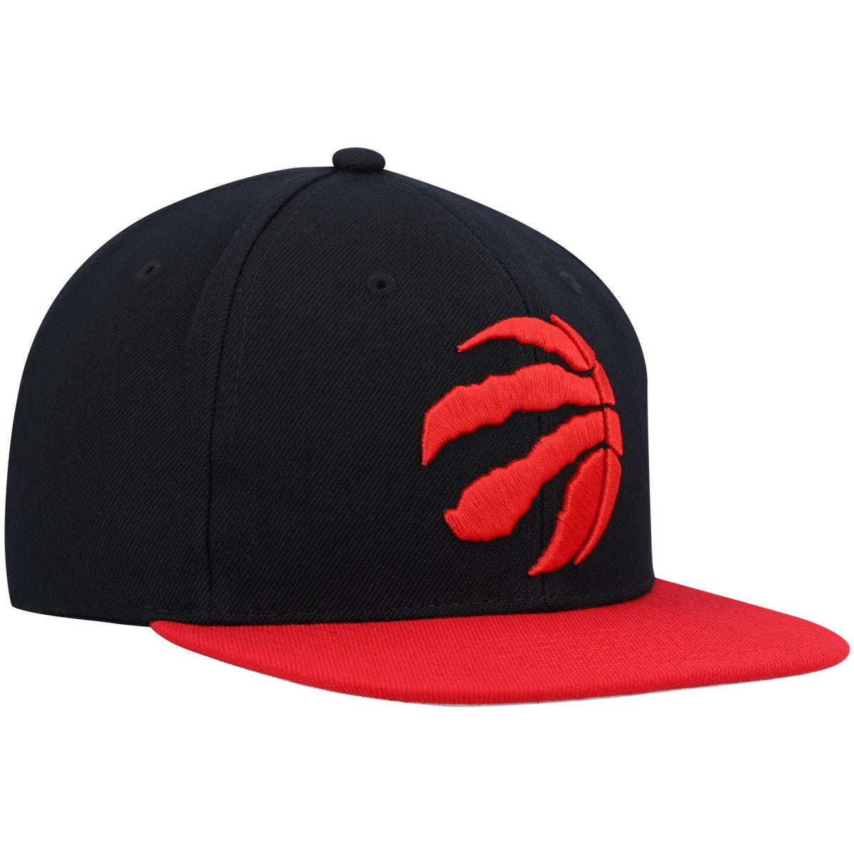 Toronto Raptors Team Two-Tone 2.0 Snapback Hat - Black/Red | Mitchell & Ness discount