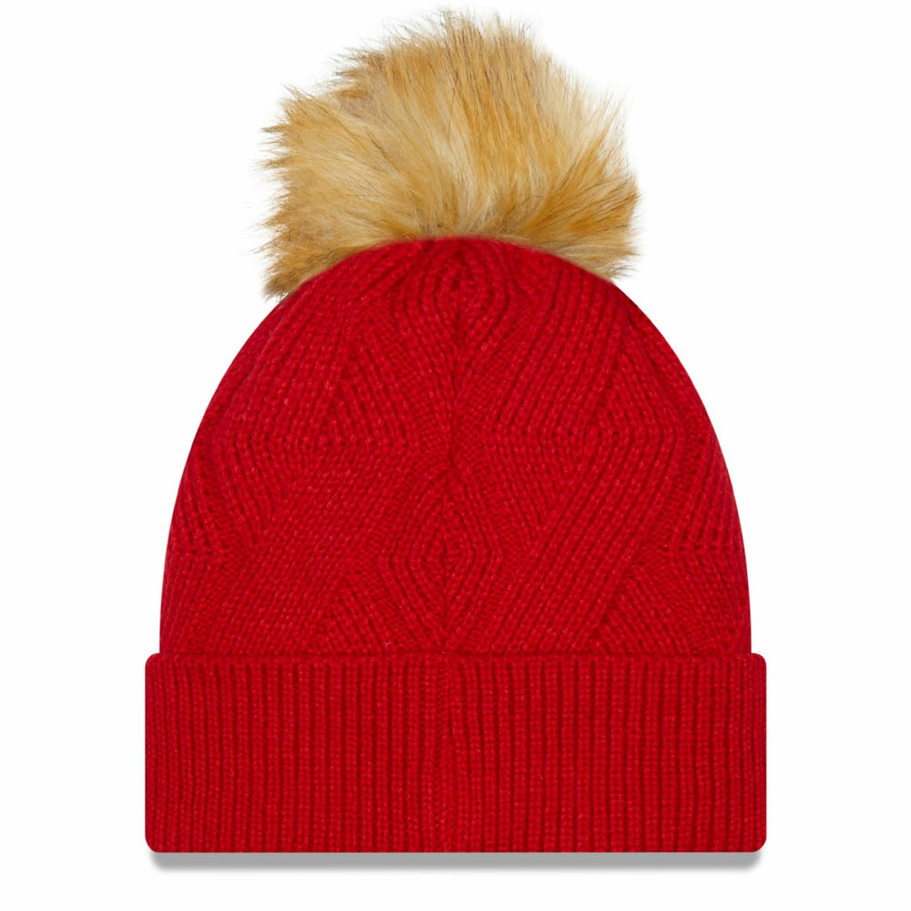 NFL Tampa Bay Buccaneers Women's Snowy Cuffed Knit Hat with Pom