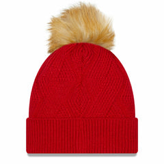 NFL Tampa Bay Buccaneers Women's Snowy Cuffed Knit Hat with Pom