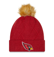 NFL Arizona Cardinals Women's Snowy Cuffed Knit Hat with Pom