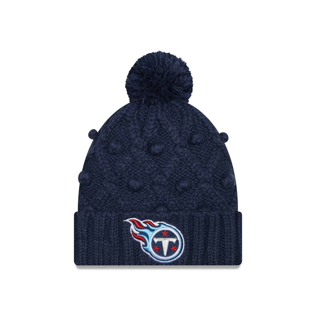 NFL Tennessee Titans Women's Toasty Cuffed Knit Hat with Pom