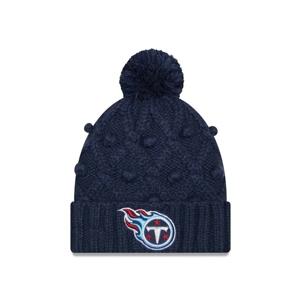 NFL Tennessee Titans Women's Toasty Cuffed Knit Hat with Pom