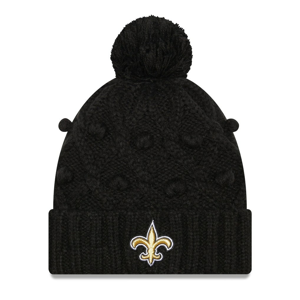 NFL New Orleans Saints Women's Toasty Cuffed Knit Hat with Pom