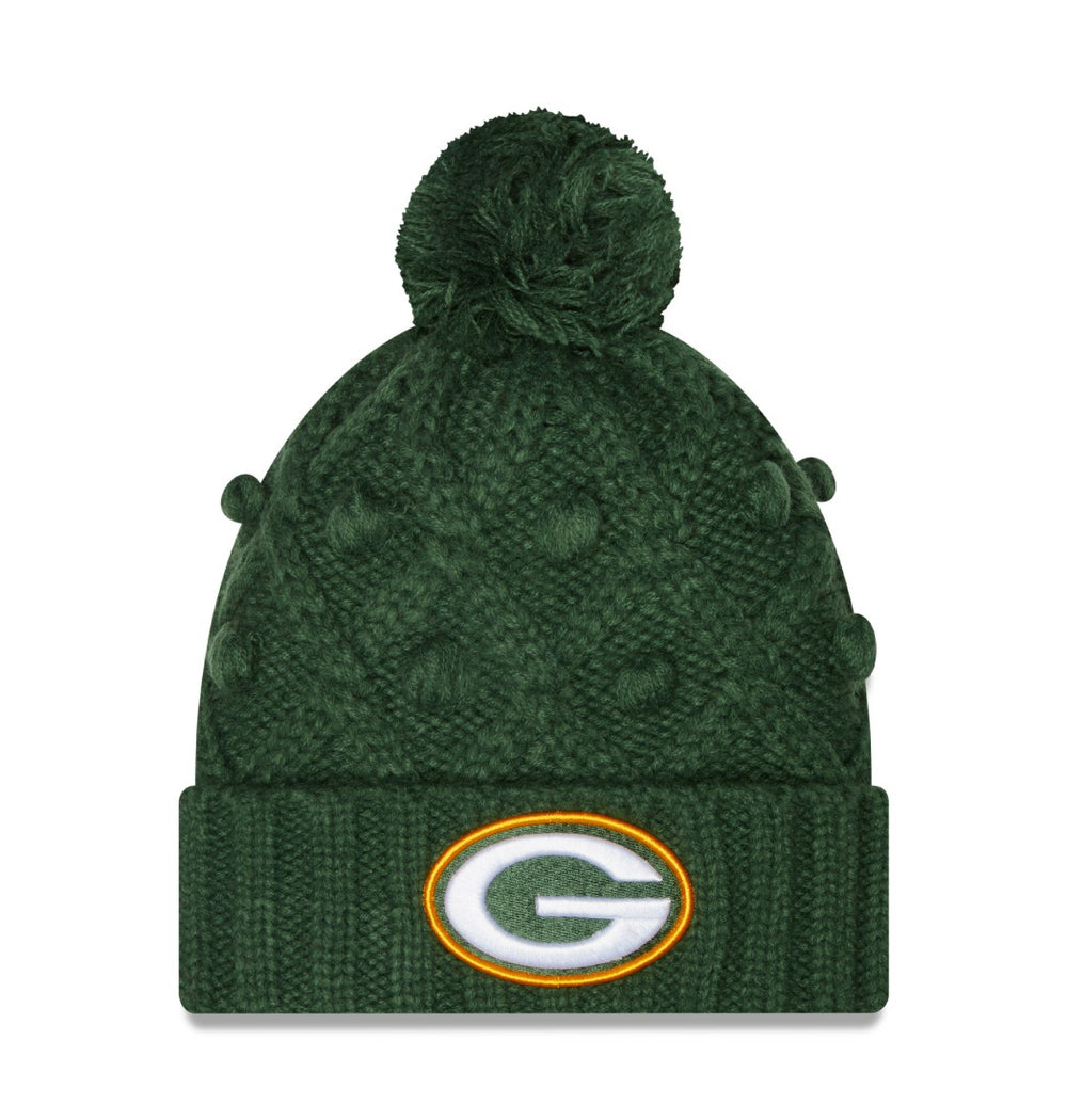 NFL Green Bay Packers Women's Toasty Cuffed Knit Hat with Pom