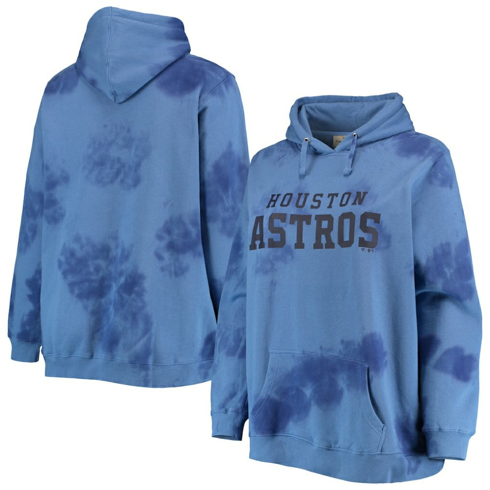 Houston Astros Women's Plus Size Cloud Pullover Hoodie - Navy