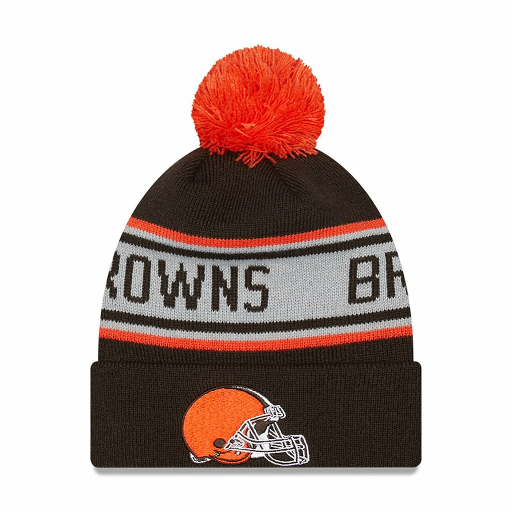 NFL Cleveland Browns Preschool Repeat Cuffed Knit Hat with Pom