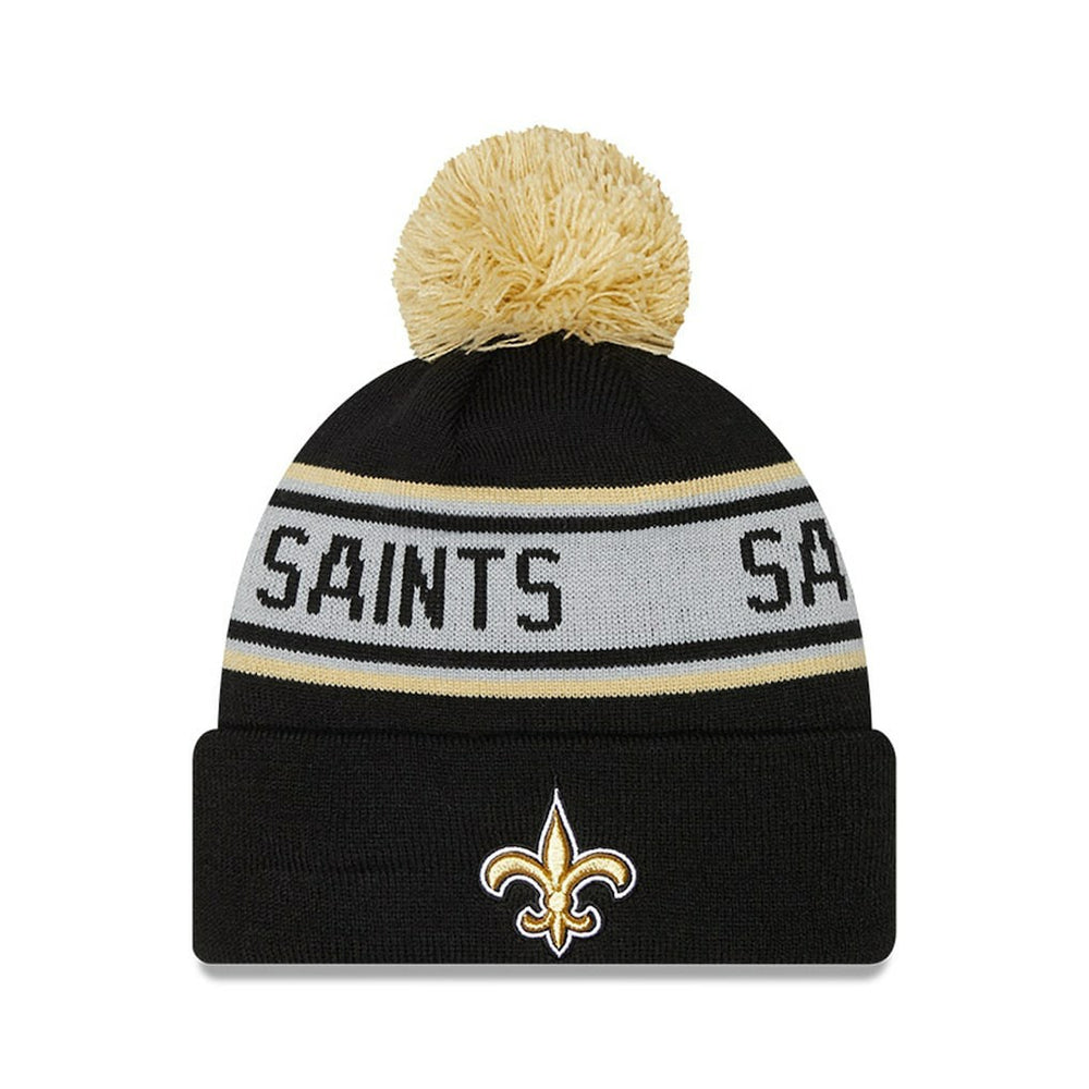 NFL New Orleans Saints Preschool Repeat Cuffed Knit Hat with Pom