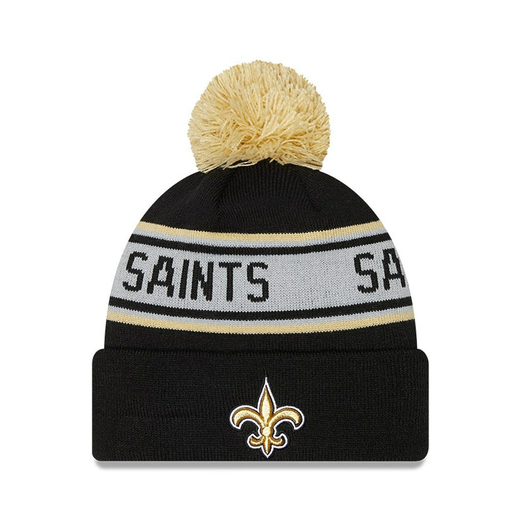 NFL New Orleans Saints Preschool Repeat Cuffed Knit Hat with Pom