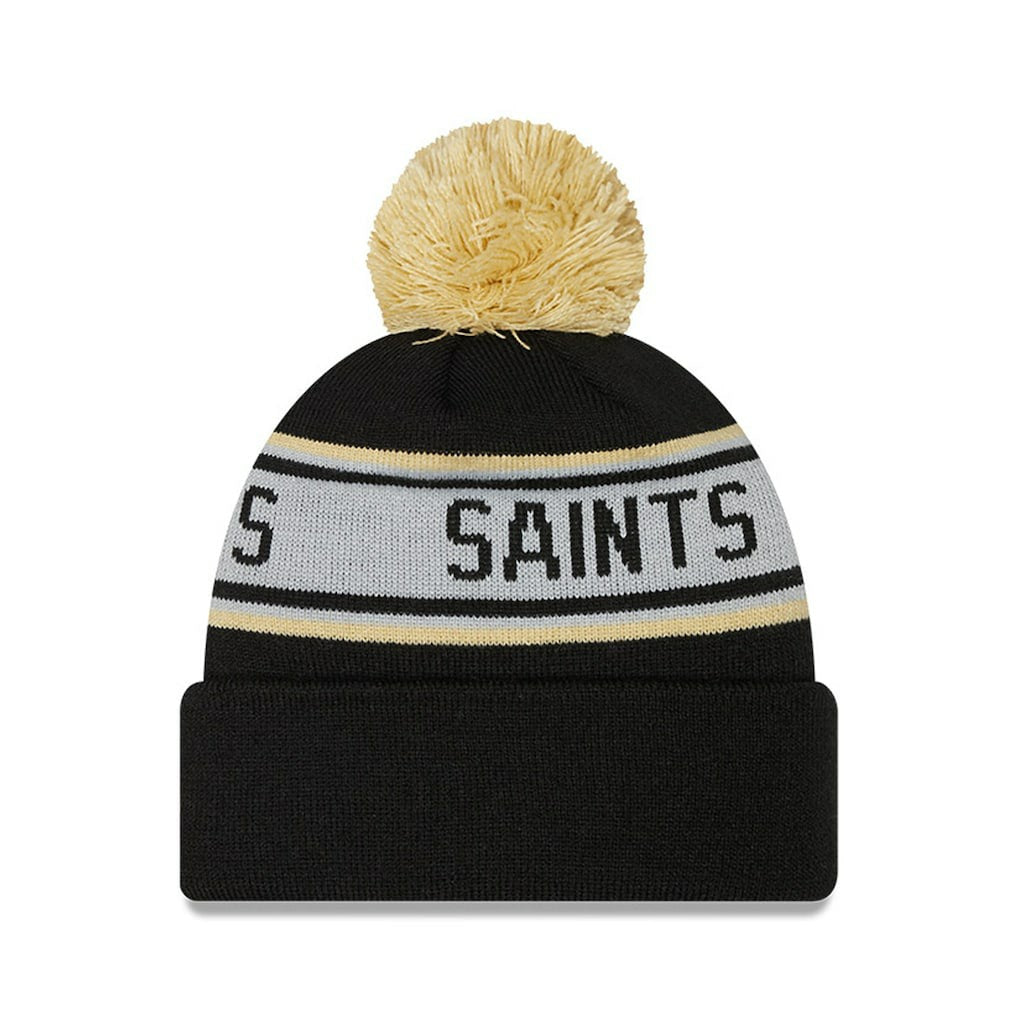 NFL New Orleans Saints Preschool Repeat Cuffed Knit Hat with Pom