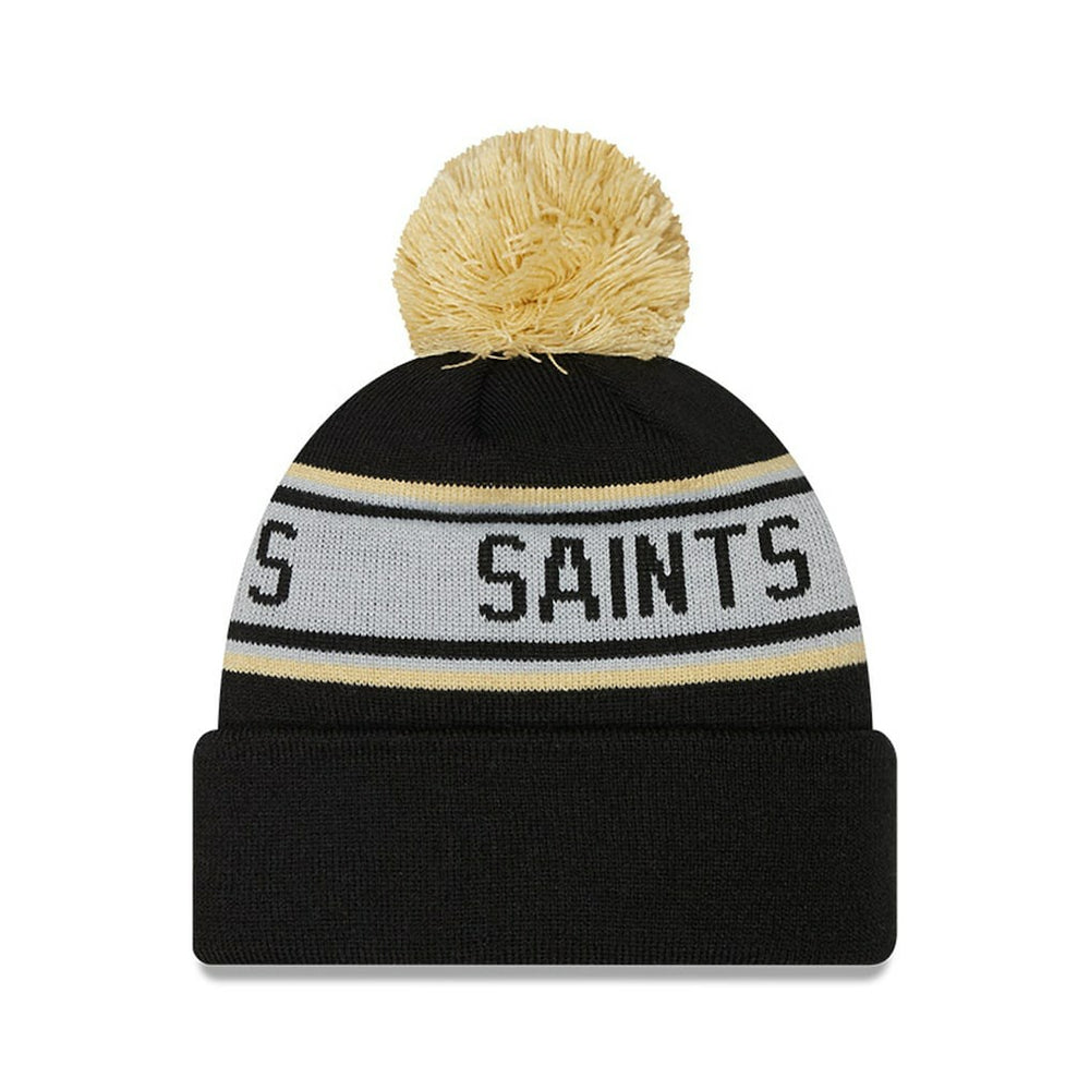 NFL New Orleans Saints Preschool Repeat Cuffed Knit Hat with Pom