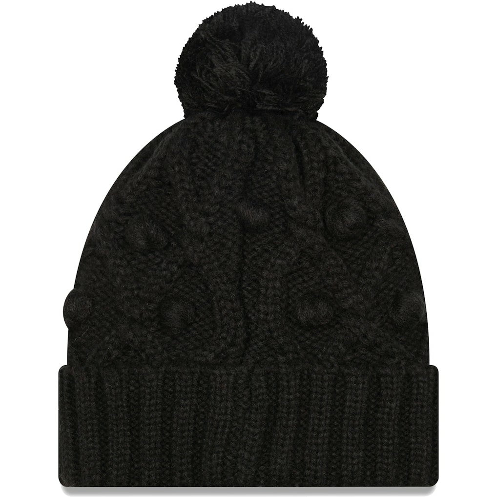 NFL Pittsburgh Steelers Girls Youth Toasty Cuffed Knit Hat with Pom