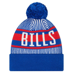NFL Buffalo Bills Youth Striped Historic Cuffed Knit Hat with Pom