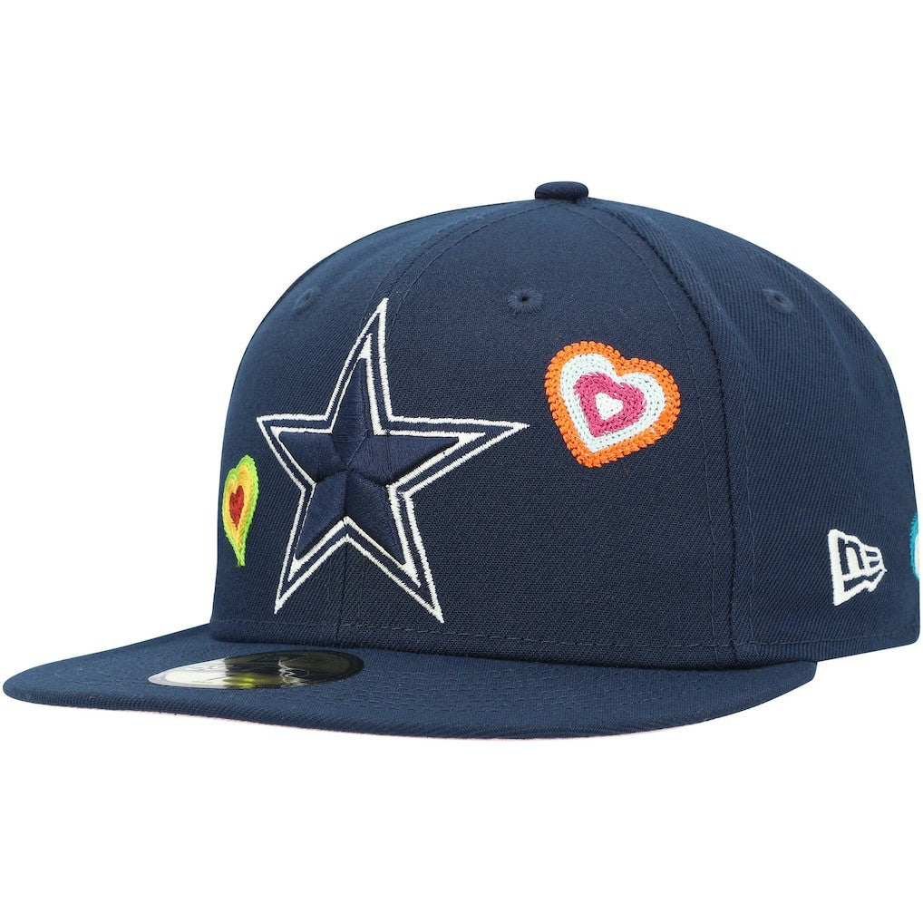 NFL Dallas Cowboys Chain Stitch Heart 59FIFTY Fitted Hat