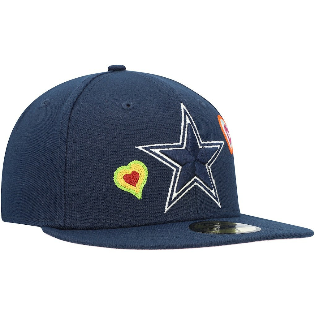 NFL Dallas Cowboys Chain Stitch Heart 59FIFTY Fitted Hat