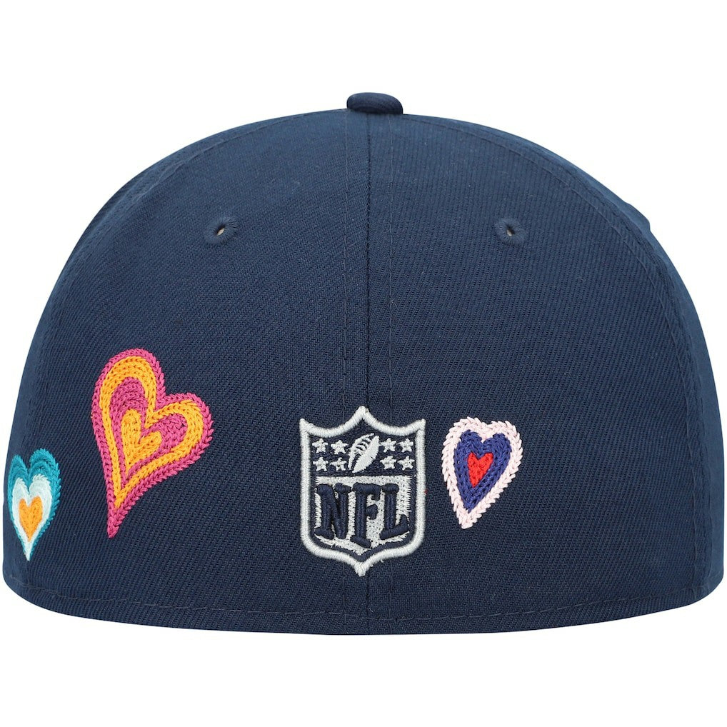 NFL Dallas Cowboys Chain Stitch Heart 59FIFTY Fitted Hat