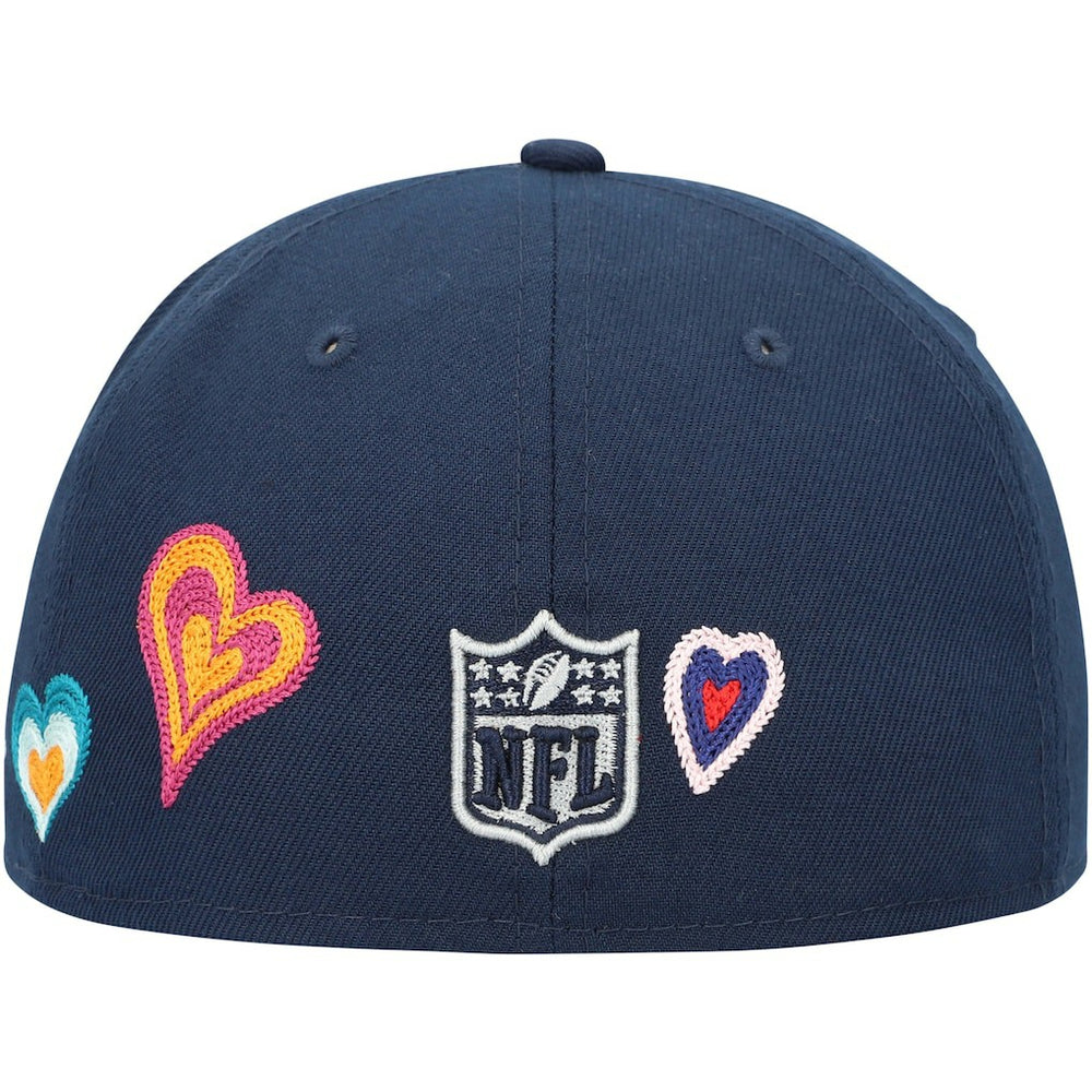 NFL Dallas Cowboys Chain Stitch Heart 59FIFTY Fitted Hat