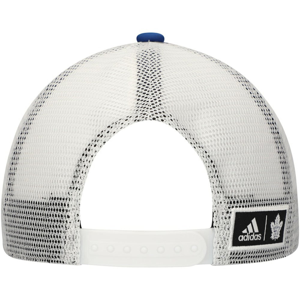Toronto Maple Leafs adidas Team Plate Trucker Snapback Hat