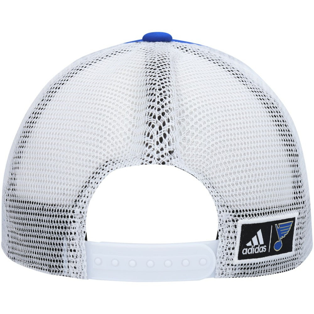 St. Louis Blues adidas Team Plate Trucker Snapback Hat
