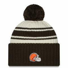 NFL Cleveland Browns Youth 2022 Sideline Sport Cuffed Pom Knit Hat