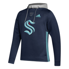 Seattle Kraken adidas Skate Lace Primeblue Team Pullover Hoodie