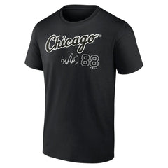 Luis Robert Chicago White Sox Player Name & Number T-Shirt - Black