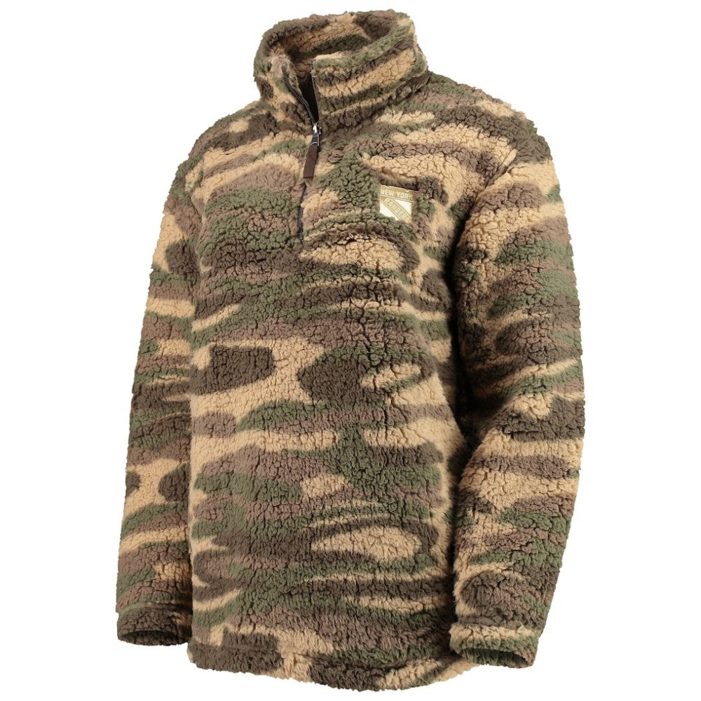 New York Rangers G-III Sports by Carl Banks Women's Sherpa Quarter-Zip Jacket