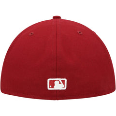 Tampa Bay Rays White Logo 59FIFTY Fitted Hat - Cardinal | New Era