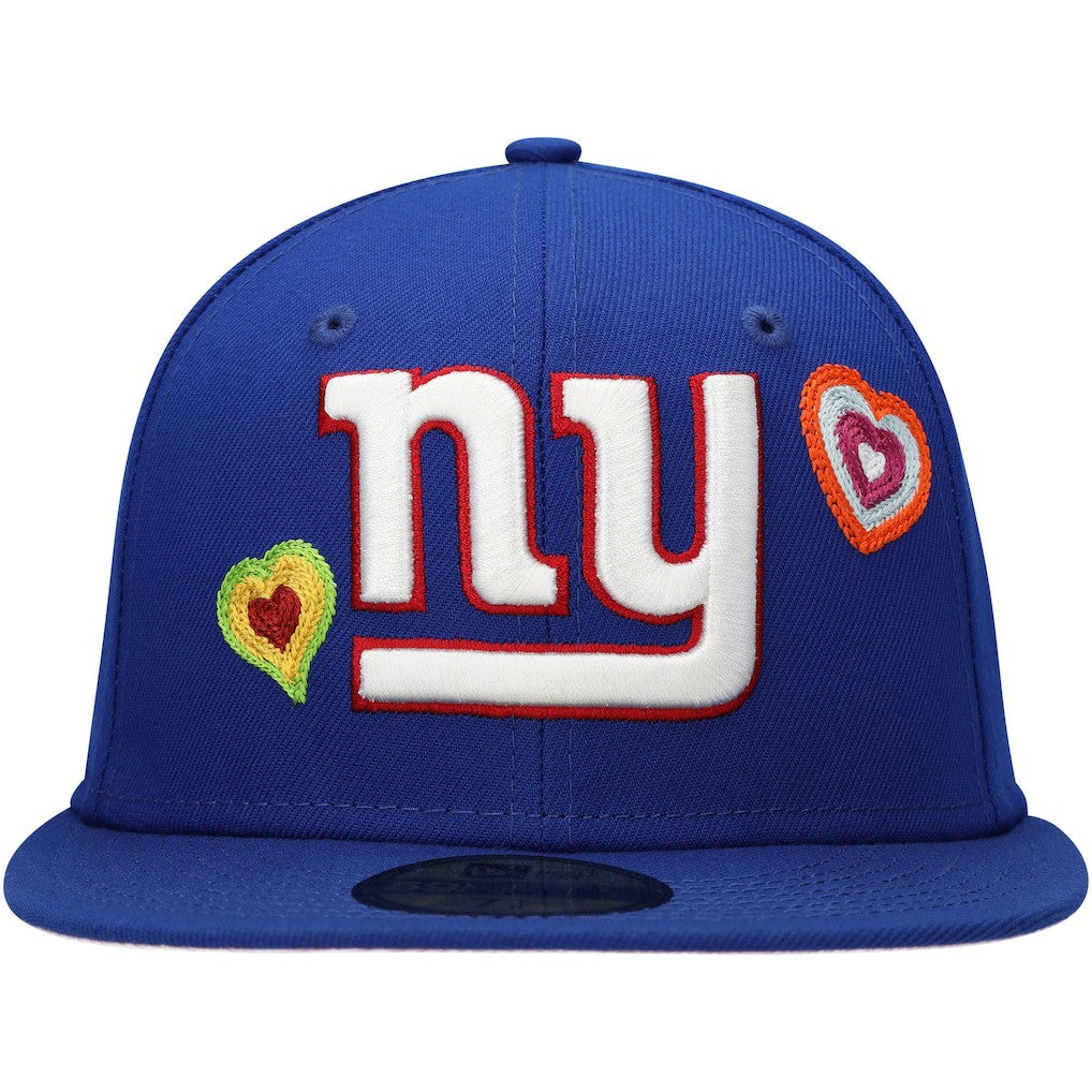 NFL New York Giants Chain Stitch Heart 59FIFTY Fitted Hat