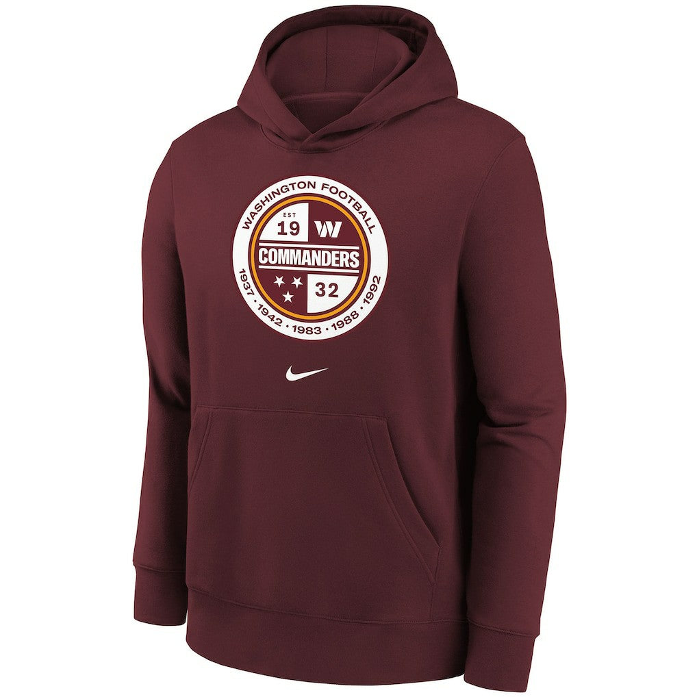 NFL Washington Commanders Youth Alternate Logo Pullover Hoodie