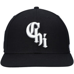 Chicago White Sox 2021 City Connect Captain Snapback Hat - Black | 47 brand