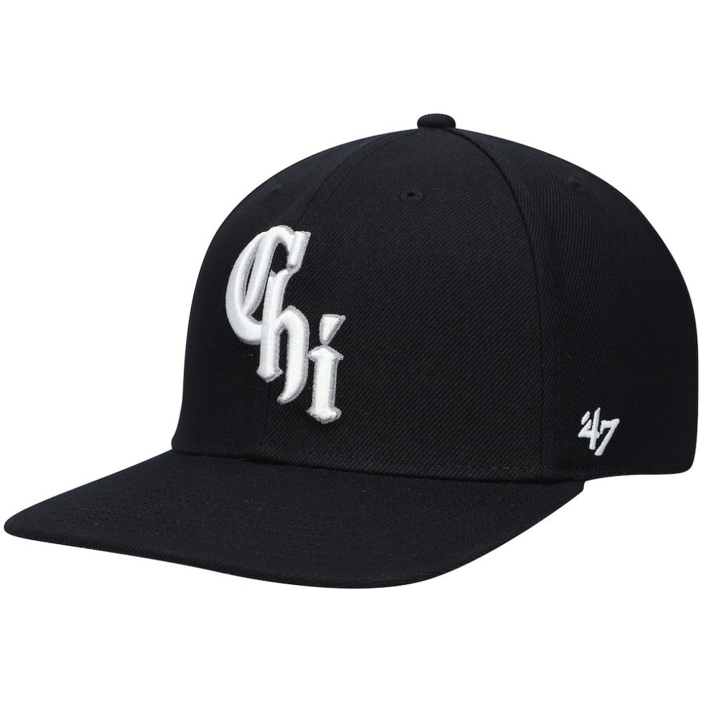 Chicago White Sox 2021 City Connect Captain Snapback Hat - Black | 47 brand