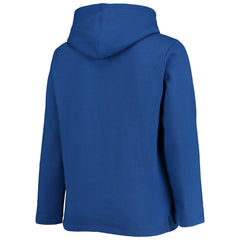 Los Angeles Dodgers Soft as a Grape Women's Plus Size Side Split Pullover Hoodie - Royal