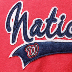 Washington Nationals Soft as a Grape Women's Plus Size Side Split Pullover Hoodie - Red